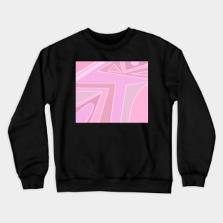 Pale pink irregular shapes. Crewneck Sweatshirt